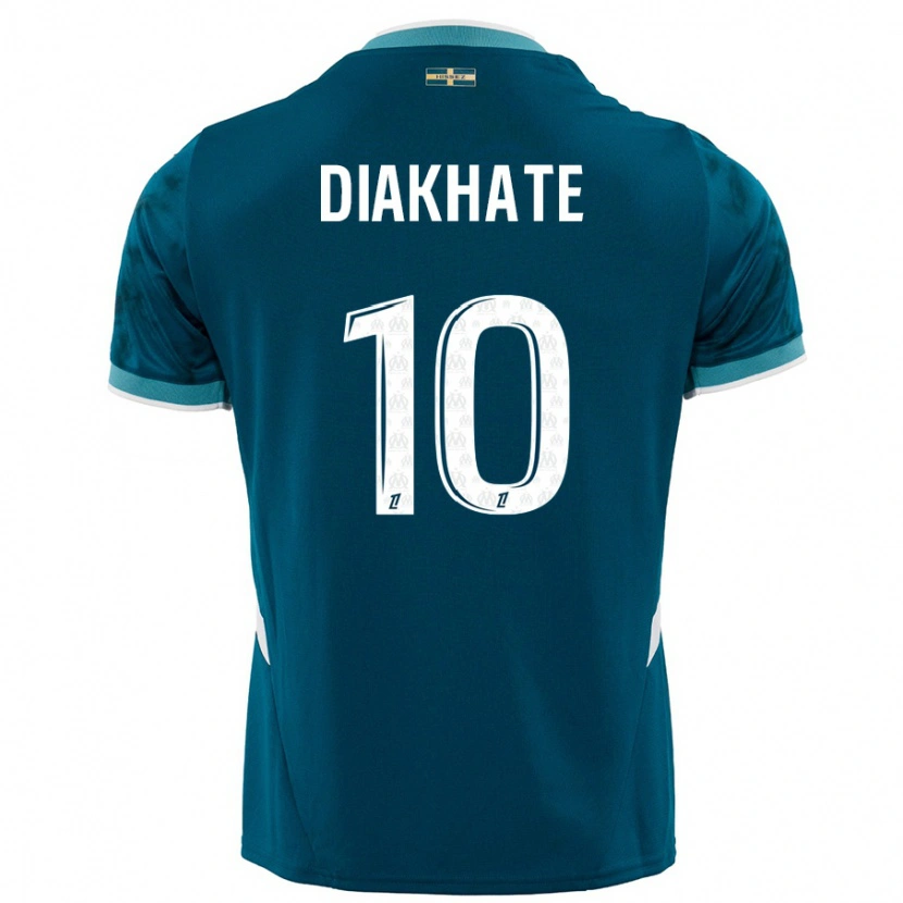Danxenキッズアワ・ンデイ・ディアカテ#10ターコイズブルーアウェイシャツ2024/25ジャージーユニフォーム