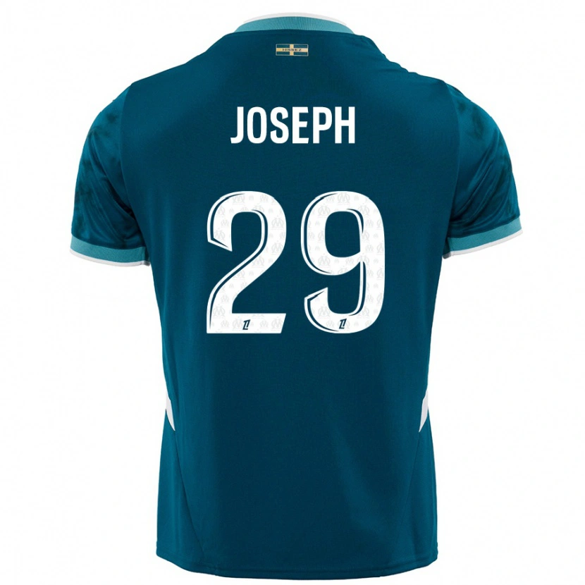DanxenキッズDarlina Joseph#29ターコイズブルーアウェイシャツ2024/25ジャージーユニフォーム