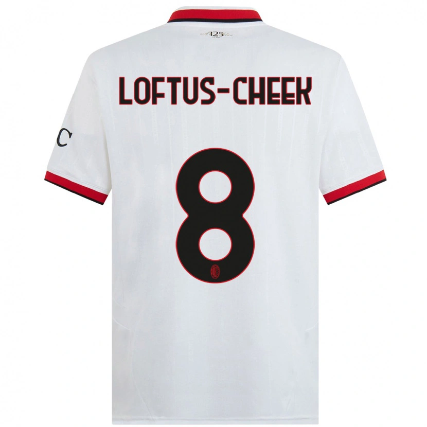 Danxenキッズルーベン・ロフタス＝チーク#8白 黒 赤アウェイシャツ2024/25ジャージーユニフォーム