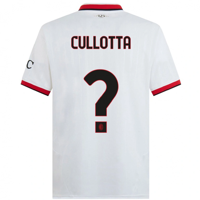 DanxenキッズAndrea Cullotta#0白 黒 赤アウェイシャツ2024/25ジャージーユニフォーム