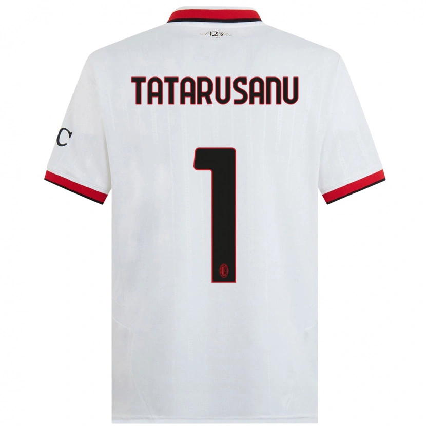 Danxenキッズチプリアン・タタルシャヌ#1白 黒 赤アウェイシャツ2024/25ジャージーユニフォーム