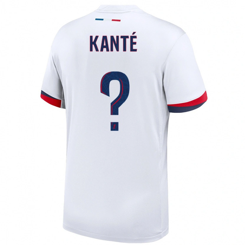 DanxenキッズNahil Kanté#0白 青 赤アウェイシャツ2024/25ジャージーユニフォーム