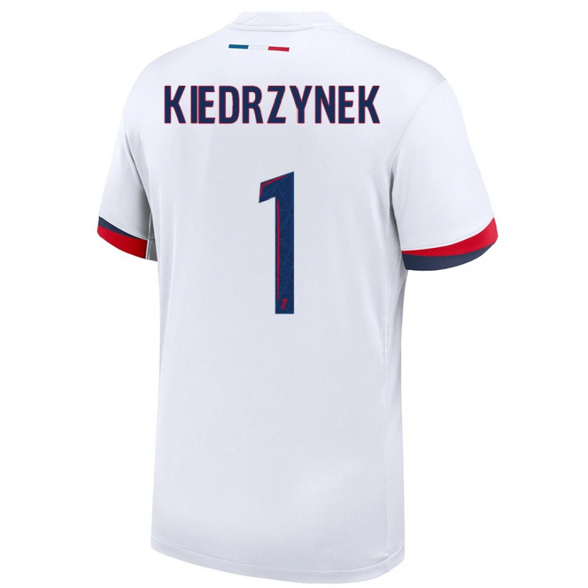 Danxenキッズカタジナ・カイドリネック#1白 青 赤アウェイシャツ2024/25ジャージーユニフォーム