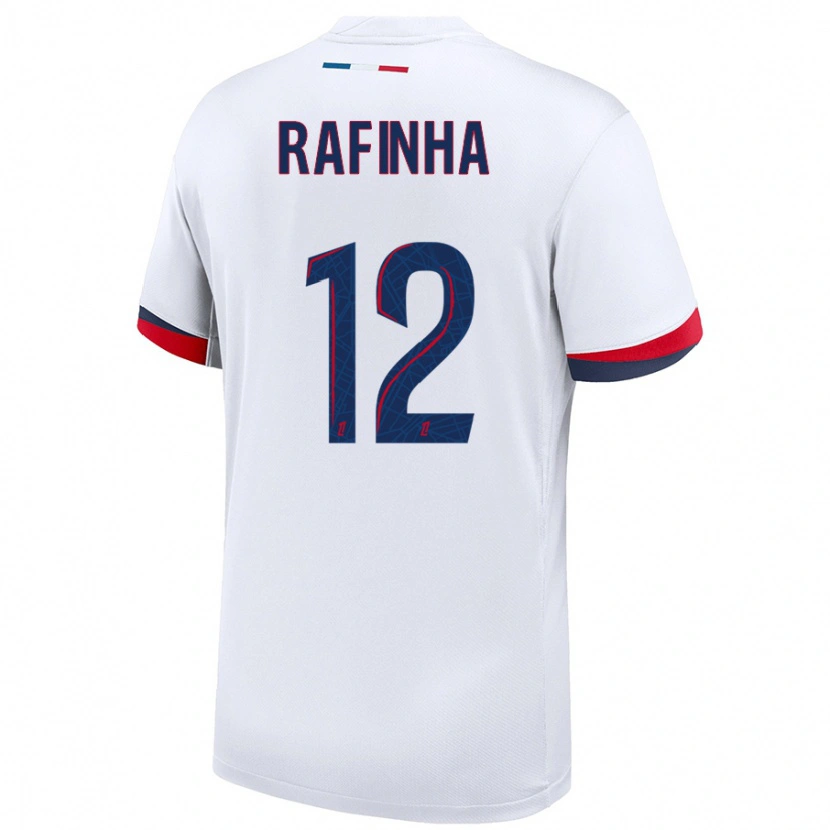 Danxenキッズラファエル・アルカンタラ・ド・ナシメント#12白 青 赤アウェイシャツ2024/25ジャージーユニフォーム
