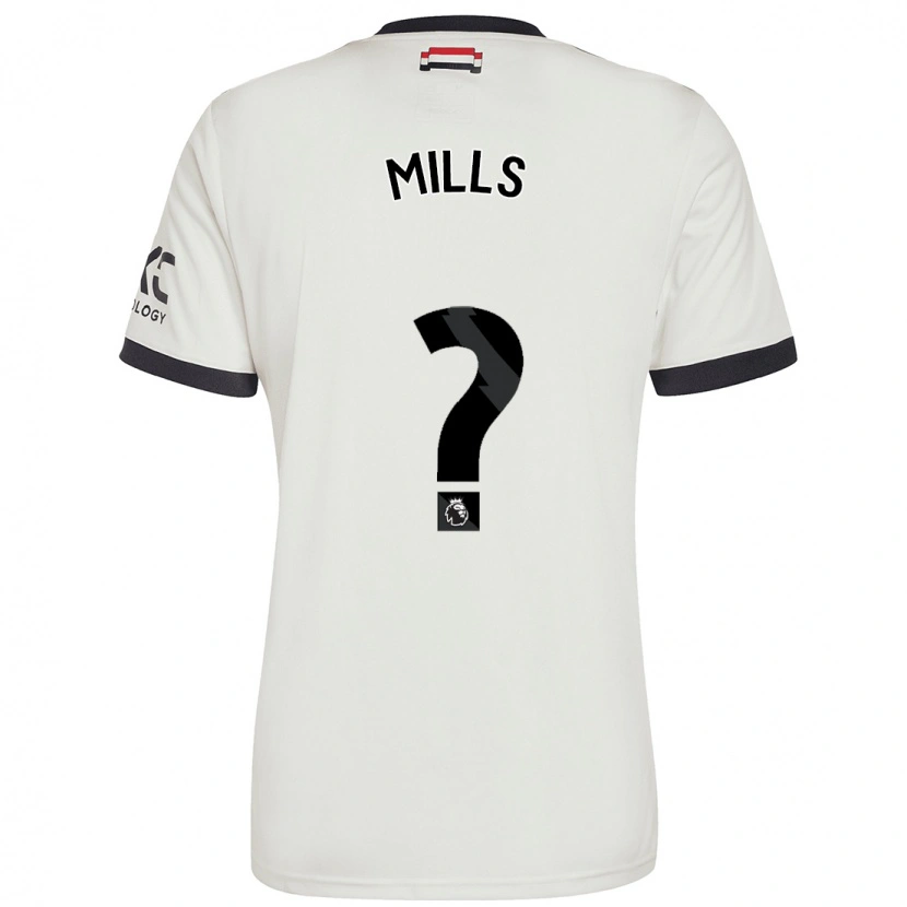 DanxenキッズAlbert Mills#0オフホワイトサードユニフォームシャツ2024/25ジャージーユニフォーム