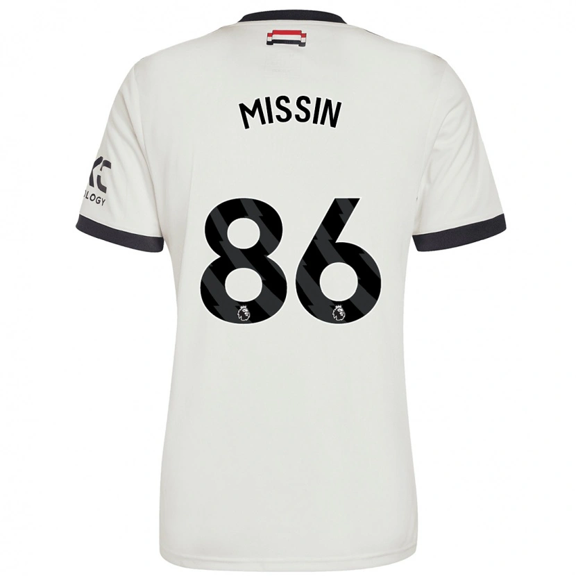 Danxenキッズアッシュトン・ミッシン#86オフホワイトサードユニフォームシャツ2024/25ジャージーユニフォーム