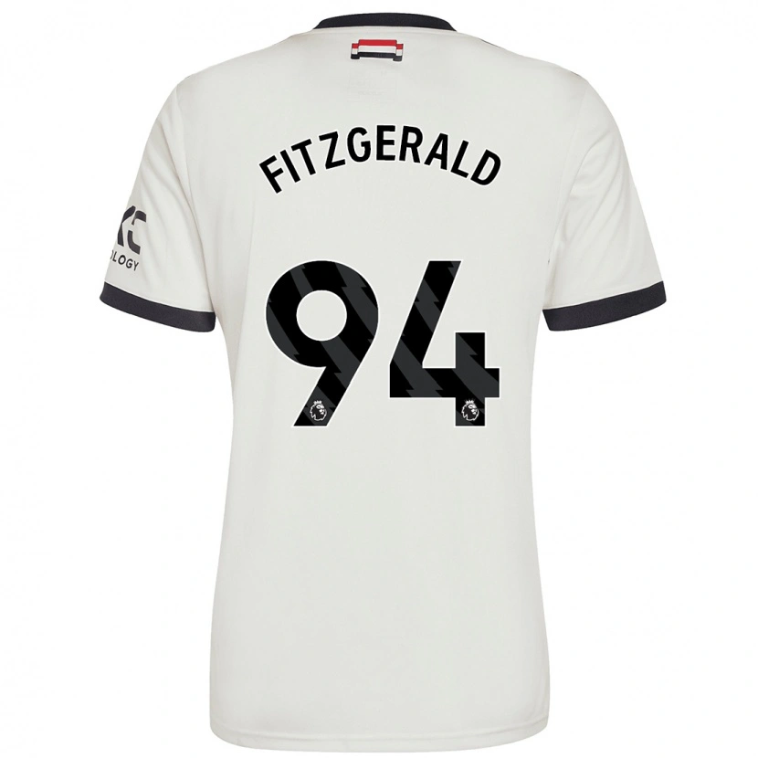 Danxenキッズジェイス・ジョン・フィッツジェラルド#94オフホワイトサードユニフォームシャツ2024/25ジャージーユニフォーム
