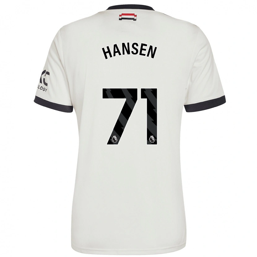 Danxenキッズイサク・ハンセン・アーロエン#71オフホワイトサードユニフォームシャツ2024/25ジャージーユニフォーム