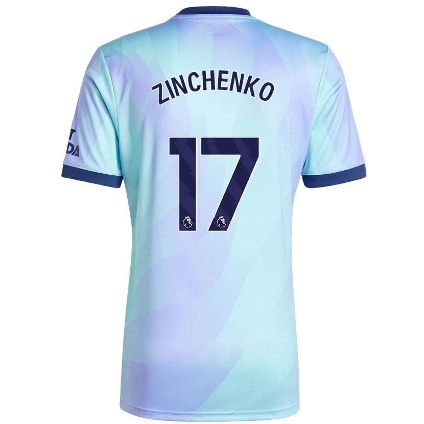 Danxenキッズオレクサンドル・ジンチェンコ#17アクアサードユニフォームシャツ2024/25ジャージーユニフォーム
