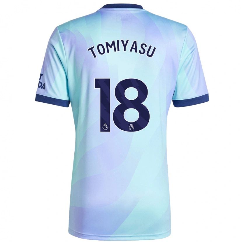 Danxenキッズ冨安健洋#18アクアサードユニフォームシャツ2024/25ジャージーユニフォーム