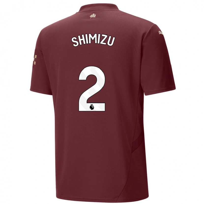 Danxenキッズ清水梨紗#2マルーンサードユニフォームシャツ2024/25ジャージーユニフォーム