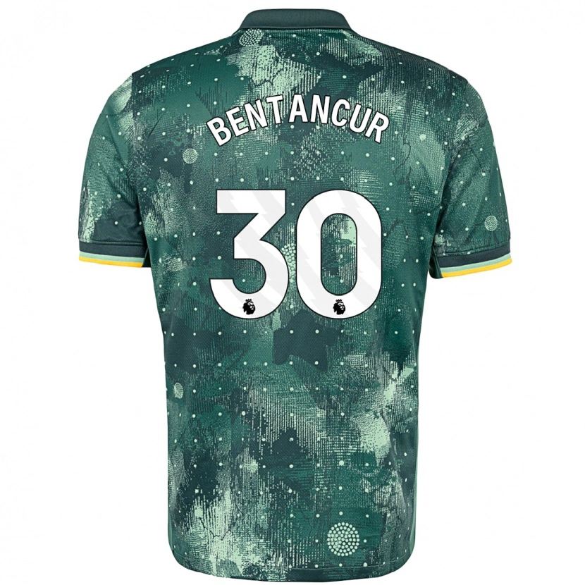 Danxenキッズロドリゴ・ベンタンクール#30ミントグリーンサードユニフォームシャツ2024/25ジャージーユニフォーム