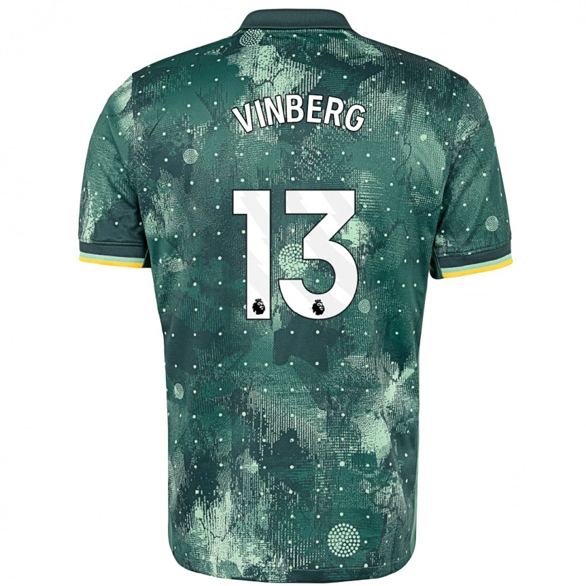 Danxenキッズマチルダ・ヴィンバーグ#13ミントグリーンサードユニフォームシャツ2024/25ジャージーユニフォーム