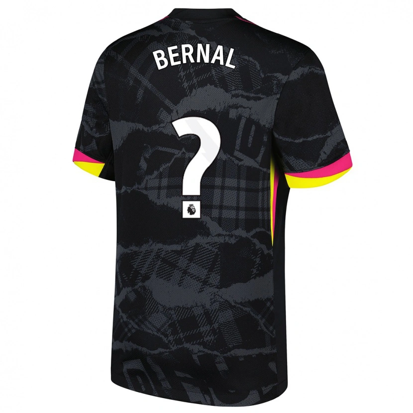 DanxenキッズFreddy Bernal#0ブラック ピンクサードユニフォームシャツ2024/25ジャージーユニフォーム