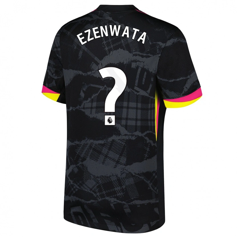 DanxenキッズChizaram Ezenwata#0ブラック ピンクサードユニフォームシャツ2024/25ジャージーユニフォーム