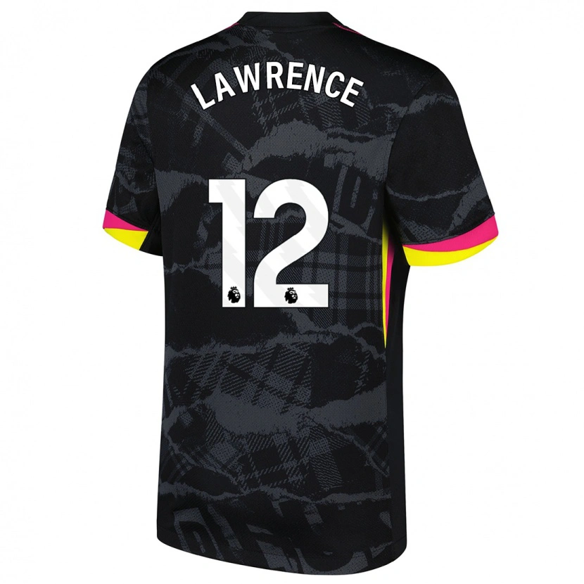 Danxenキッズアシュリー・ローレンス#12ブラック ピンクサードユニフォームシャツ2024/25ジャージーユニフォーム