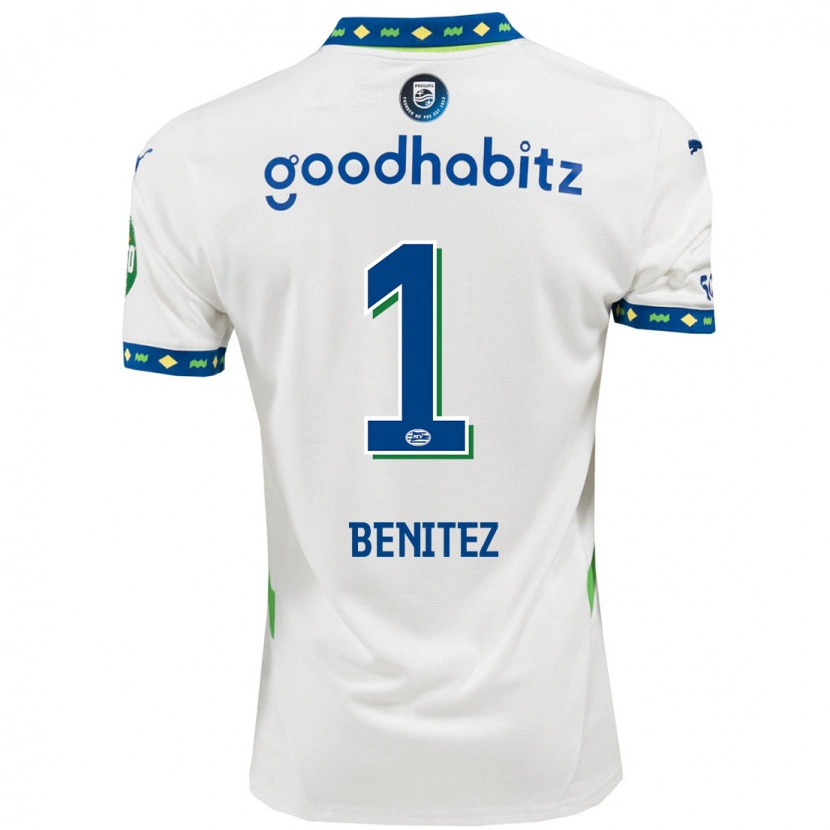 Danxenキッズワルテル・ベニテス#1ホワイト ダークブルーサードユニフォームシャツ2024/25ジャージーユニフォーム