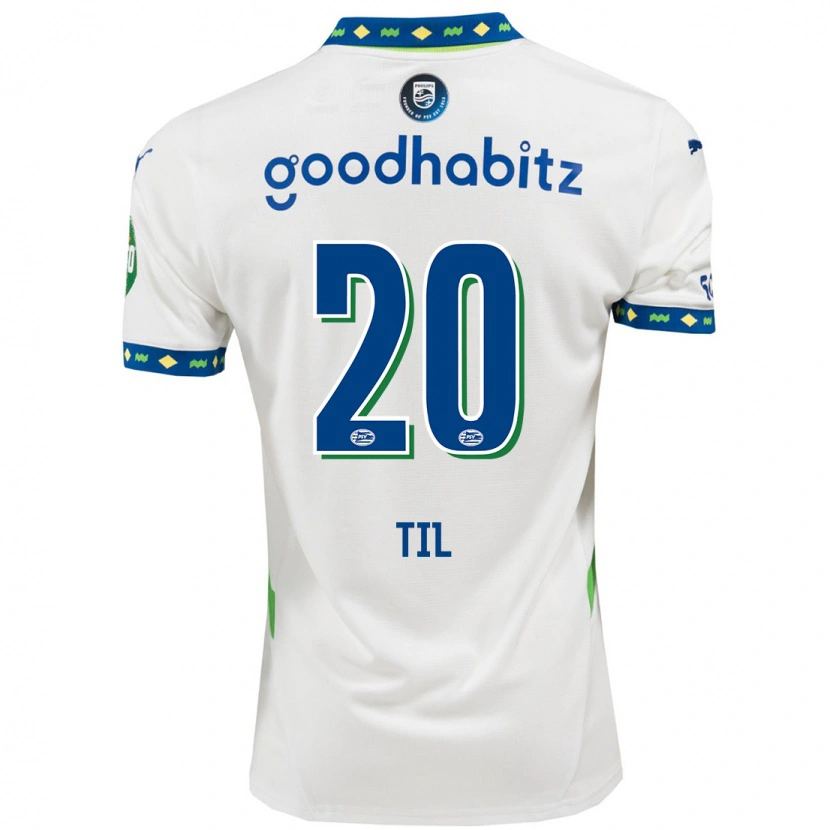 Danxenキッズフース・ティル#20ホワイト ダークブルーサードユニフォームシャツ2024/25ジャージーユニフォーム