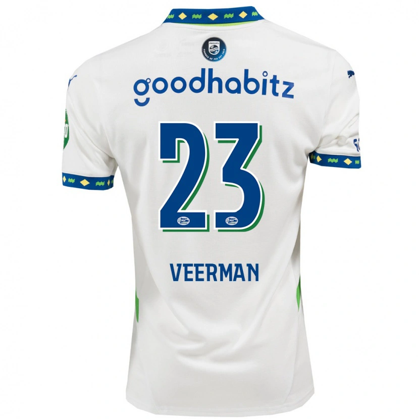 Danxenキッズヨエイ・フェールマン#23ホワイト ダークブルーサードユニフォームシャツ2024/25ジャージーユニフォーム