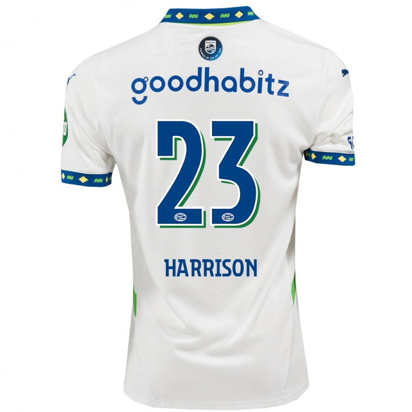 Danxenキッズエイミー・ハリソン#23ホワイト ダークブルーサードユニフォームシャツ2024/25ジャージーユニフォーム