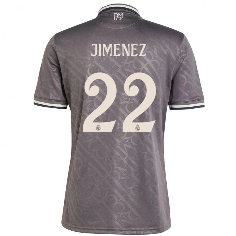 Danxenキッズダビド・ヒメネス#22チャコールサードユニフォームシャツ2024/25ジャージーユニフォーム