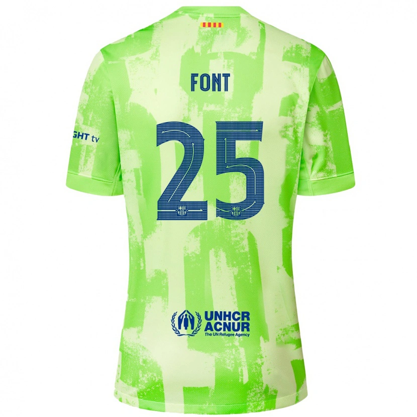 Danxenキッズジェンマ・フォント#25ライムサードユニフォームシャツ2024/25ジャージーユニフォーム