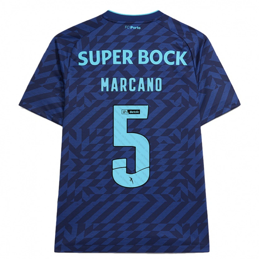 Danxenキッズイバン・マルカノ#5ネイビーブルーサードユニフォームシャツ2024/25ジャージーユニフォーム
