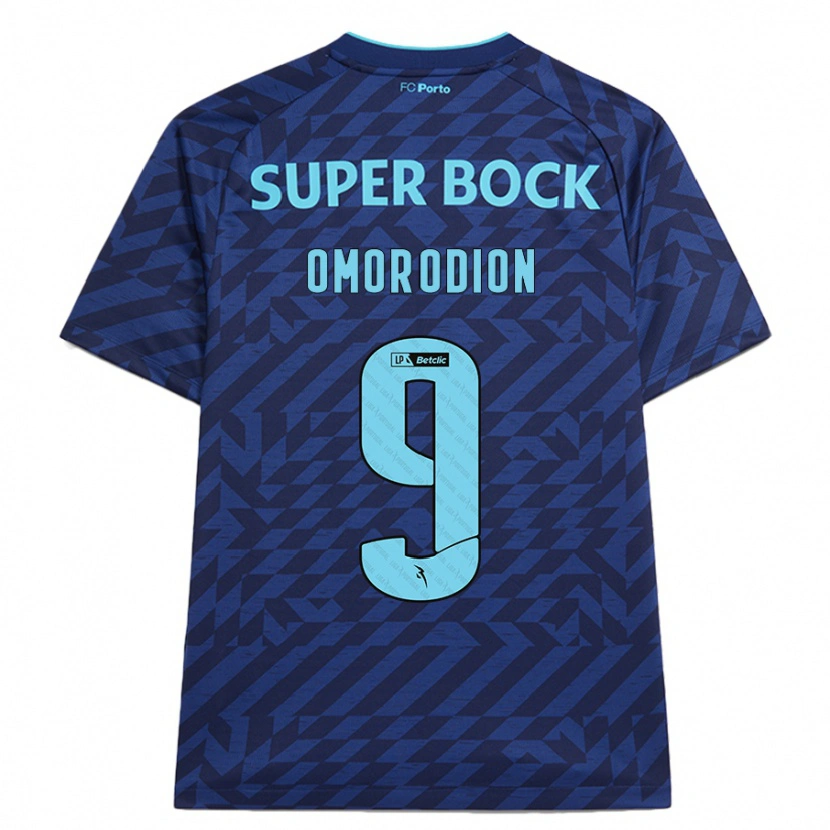 Danxenキッズサム・オモロディオン#9ネイビーブルーサードユニフォームシャツ2024/25ジャージーユニフォーム