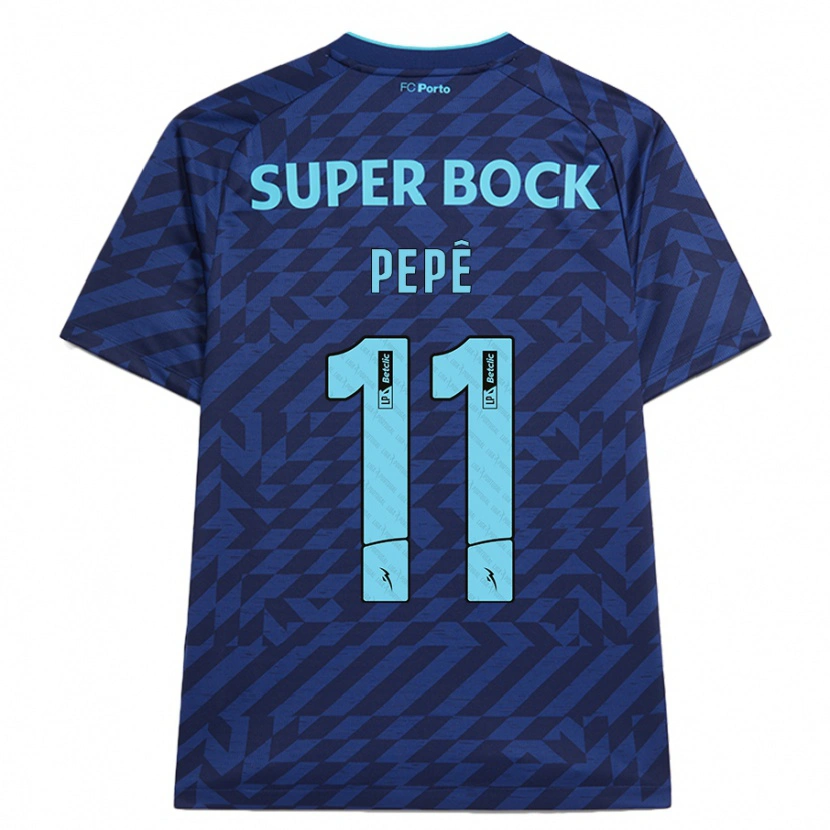 Danxenキッズペペ#11ネイビーブルーサードユニフォームシャツ2024/25ジャージーユニフォーム