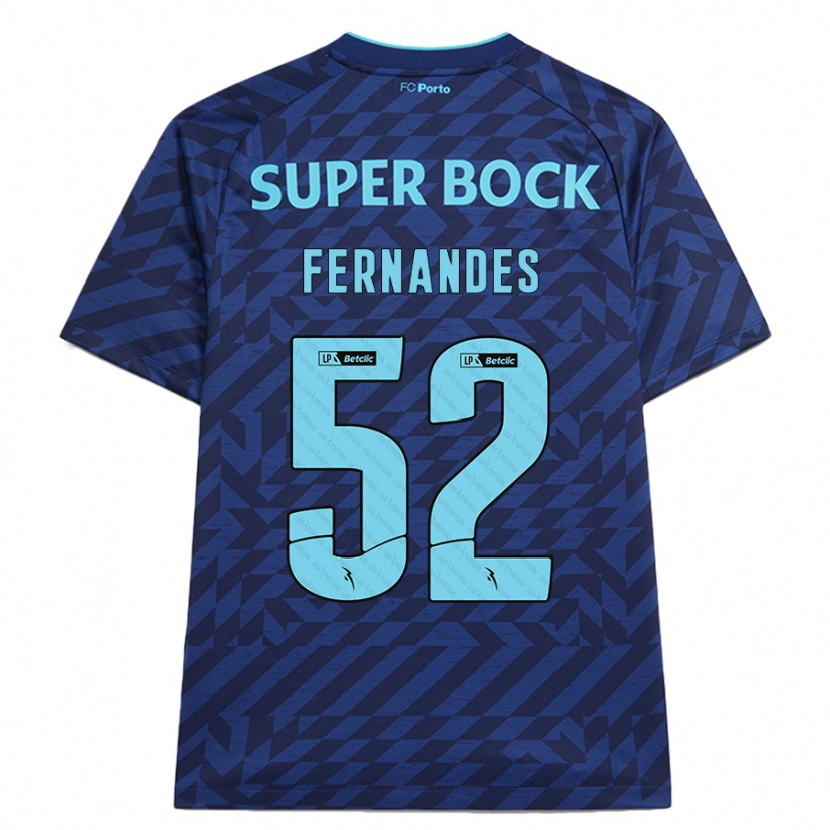 Danxenキッズマルティム・フェルナンデス#52ネイビーブルーサードユニフォームシャツ2024/25ジャージーユニフォーム