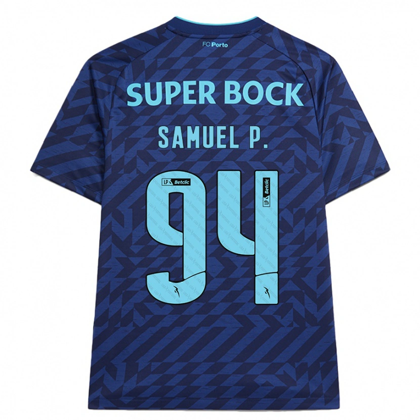Danxenキッズサミュエル#94ネイビーブルーサードユニフォームシャツ2024/25ジャージーユニフォーム