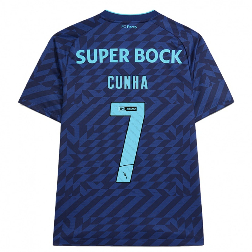 Danxenキッズドワーティ・ロープス・クンハ#7ネイビーブルーサードユニフォームシャツ2024/25ジャージーユニフォーム