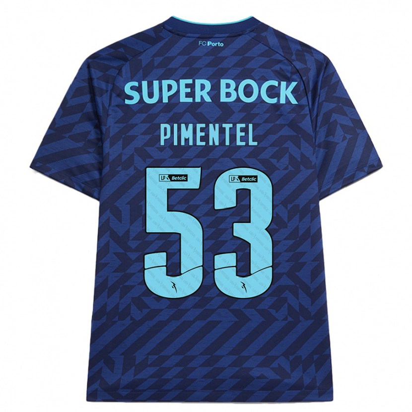 Danxenキッズエリック・ピメンテル#53ネイビーブルーサードユニフォームシャツ2024/25ジャージーユニフォーム