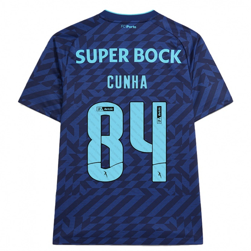 DanxenキッズMartim Cunha#84ネイビーブルーサードユニフォームシャツ2024/25ジャージーユニフォーム