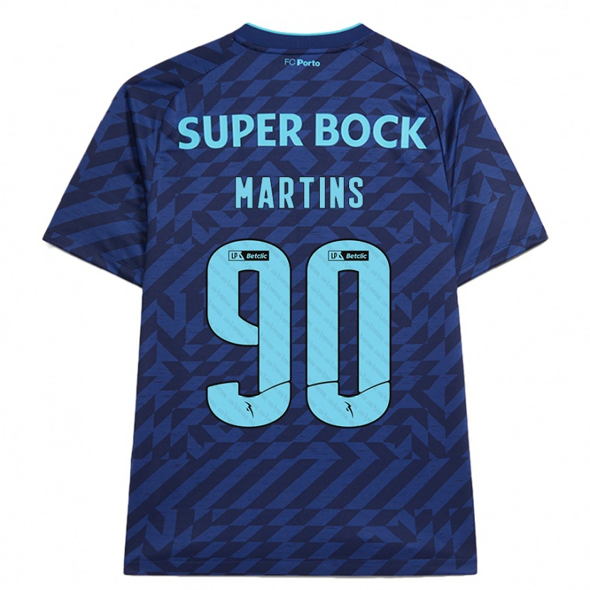 Danxenキッズギル・ピント・マルティンス#90ネイビーブルーサードユニフォームシャツ2024/25ジャージーユニフォーム