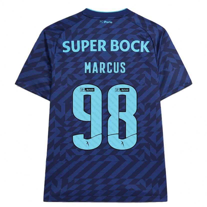Danxenキッズエイブラハム・マーカス#98ネイビーブルーサードユニフォームシャツ2024/25ジャージーユニフォーム