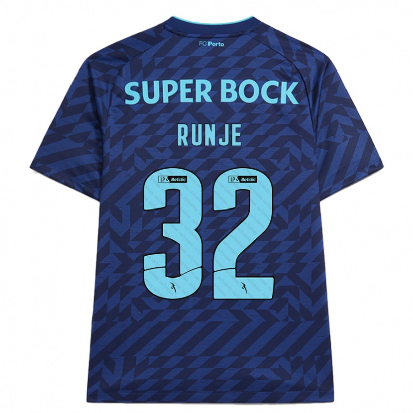 Danxenキッズロコ・リュンジュ#32ネイビーブルーサードユニフォームシャツ2024/25ジャージーユニフォーム