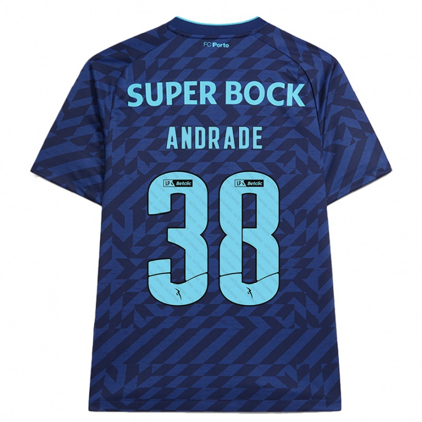 Danxenキッズフェルナンド#38ネイビーブルーサードユニフォームシャツ2024/25ジャージーユニフォーム