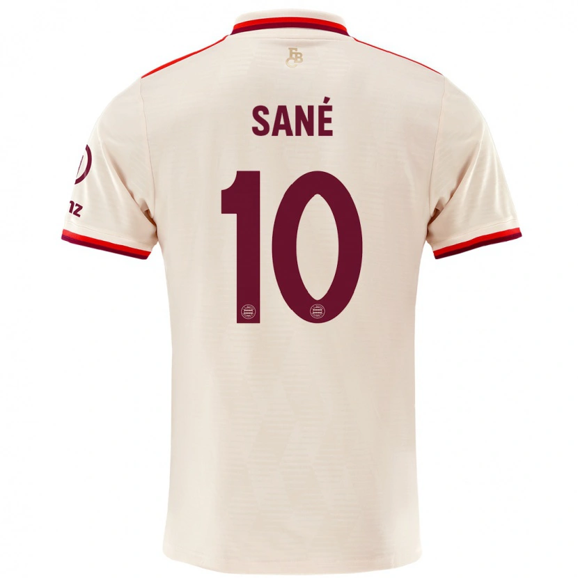 Danxenキッズレロイ・サネ#10リネンサードユニフォームシャツ2024/25ジャージーユニフォーム