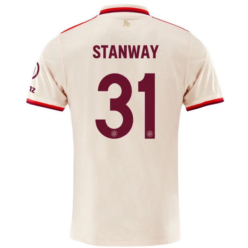 Danxenキッズジョージア・スタンウェー#31リネンサードユニフォームシャツ2024/25ジャージーユニフォーム
