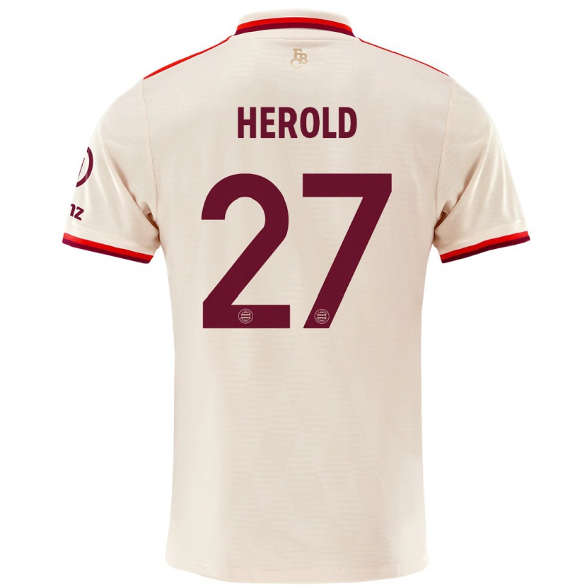 Danxenキッズデビッドヘロルド#27リネンサードユニフォームシャツ2024/25ジャージーユニフォーム