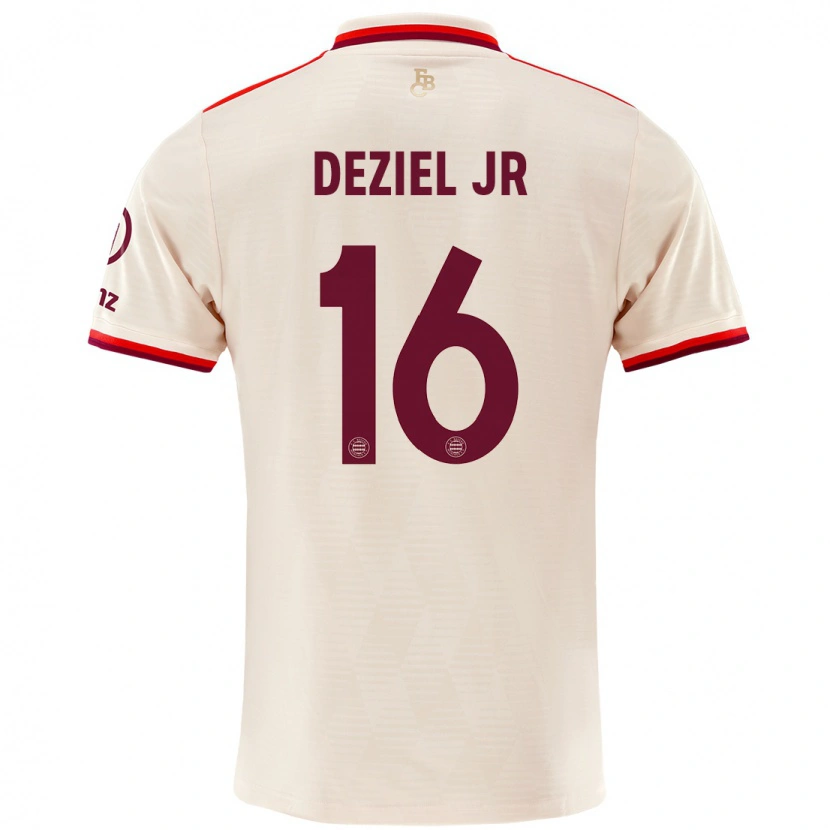 Danxenキッズロバートデジエルジュニア#16リネンサードユニフォームシャツ2024/25ジャージーユニフォーム