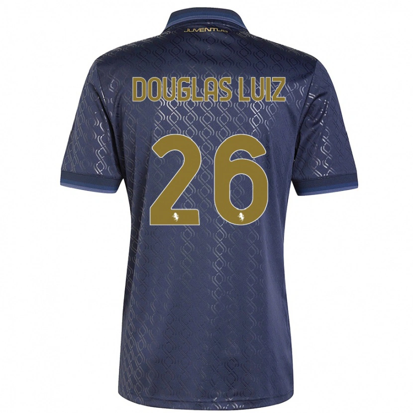 Danxenキッズドウグラス・ルイス#26ネイビーブルーサードユニフォームシャツ2024/25ジャージーユニフォーム