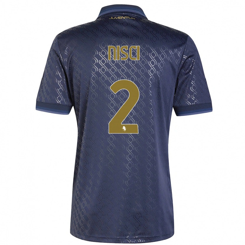 DanxenキッズAlessandro Nisci#2ネイビーブルーサードユニフォームシャツ2024/25ジャージーユニフォーム