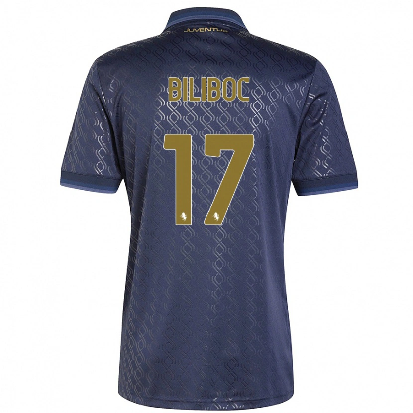 DanxenキッズLorenzo Biliboc#17ネイビーブルーサードユニフォームシャツ2024/25ジャージーユニフォーム
