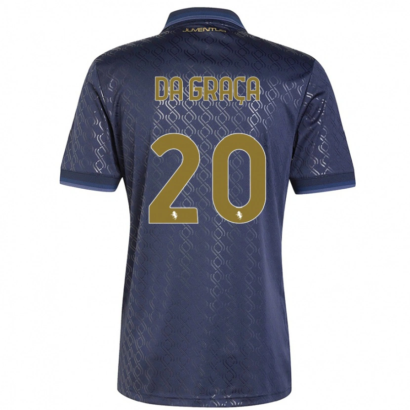 Danxenキッズコジモ・マルコ・ダ・グラカ#20ネイビーブルーサードユニフォームシャツ2024/25ジャージーユニフォーム