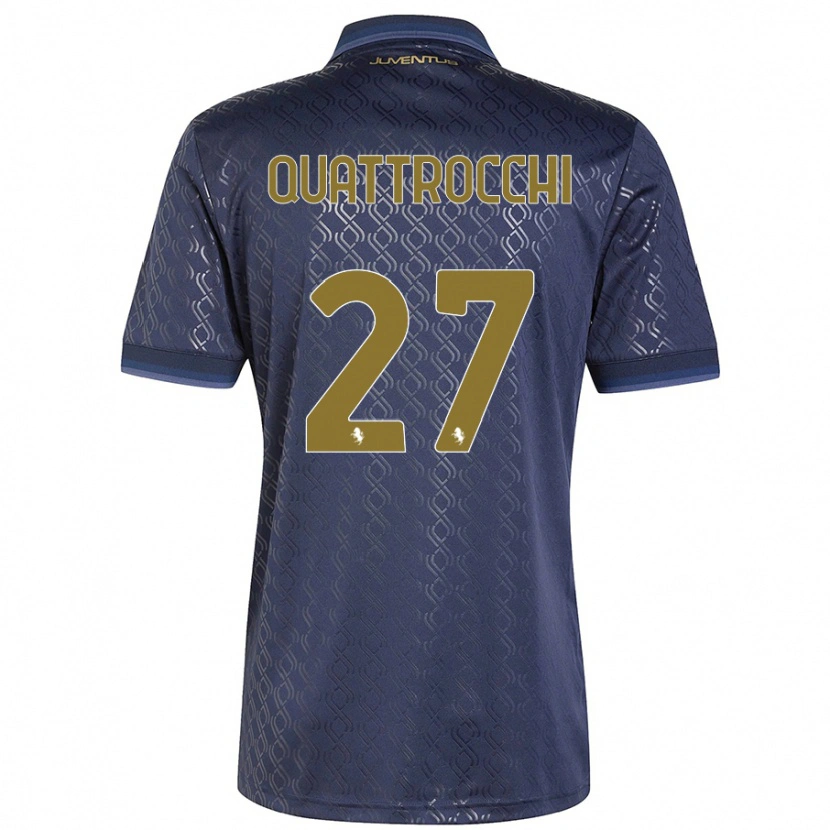DanxenキッズJuan Ignacio Quattrocchi#27ネイビーブルーサードユニフォームシャツ2024/25ジャージーユニフォーム