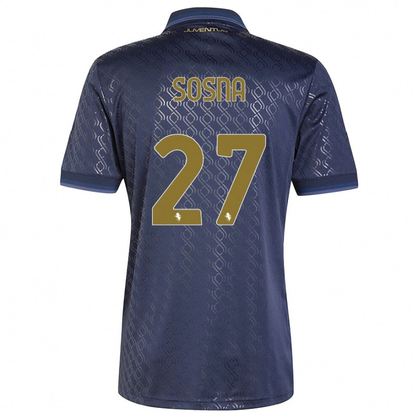 DanxenキッズAdam Sosna#27ネイビーブルーサードユニフォームシャツ2024/25ジャージーユニフォーム
