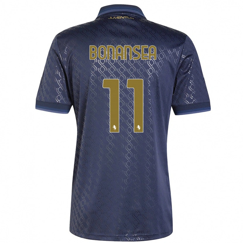 Danxenキッズバルバラ・ボナンセア#11ネイビーブルーサードユニフォームシャツ2024/25ジャージーユニフォーム