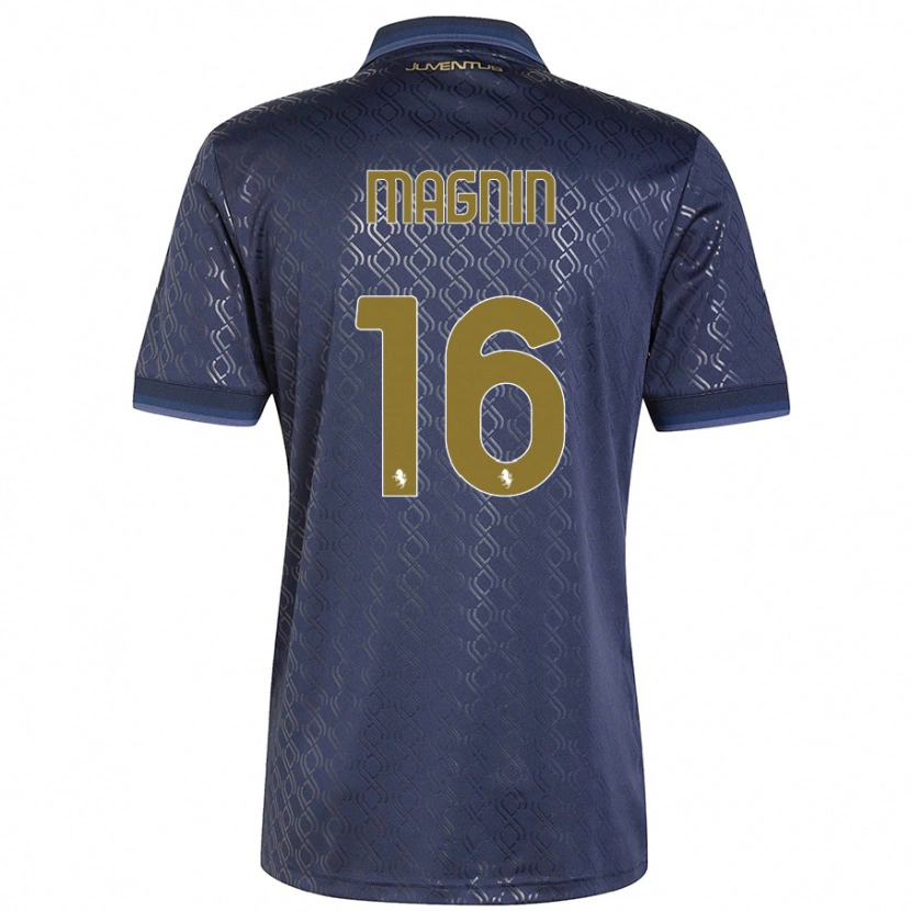 Danxenキッズポーリーヌ・ペロー＝マニャン#16ネイビーブルーサードユニフォームシャツ2024/25ジャージーユニフォーム